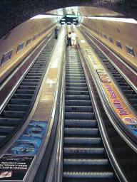 A scary escalator