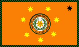 The flag of the Cherokee Nation