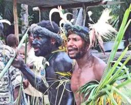Dancers at the Akukem Mark celebration
