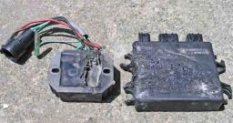 Some of the parts damaged in the Yamaha F-100 fire