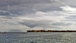 Lenticular clouds over Kar Kar Island