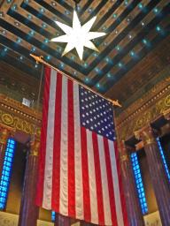 The inner vault of the War Memorial in Indianapolis - corrected