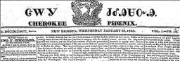 The Cherokee Phoenix in 1829