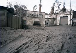 The destroyed Brian Bell store in Rabaul