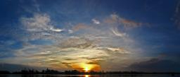 Freakishly gorgeous sunrise in Madang