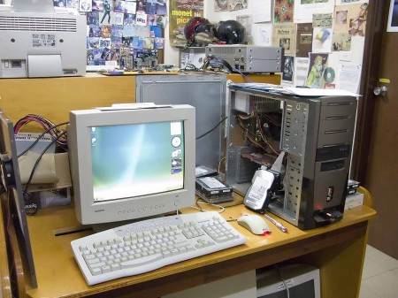 The Windows 7 test rig