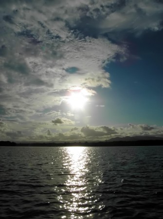The afternoon sun near the Airport in Madang