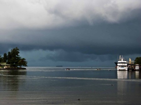 Brooding sky over Tab Anchorage
