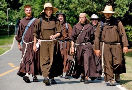 The six friars hit the road