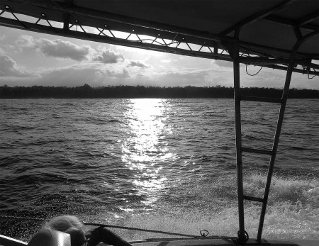 Sunset from Mike Cassell's boat