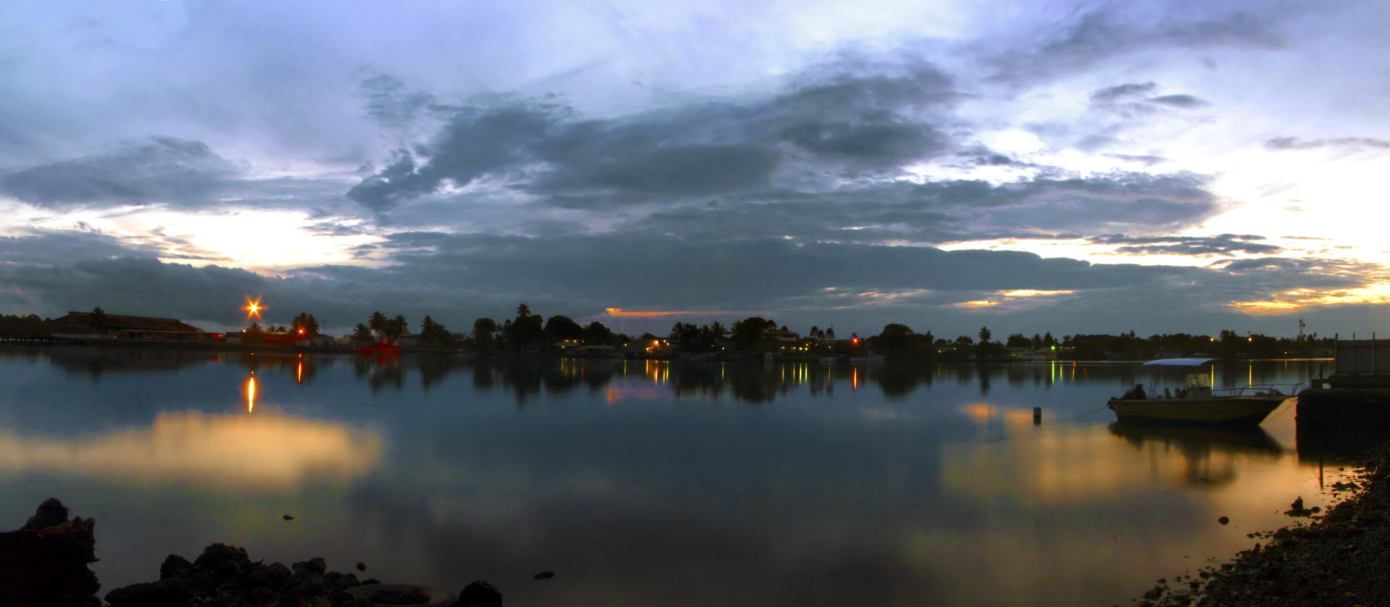 Boat sunrise