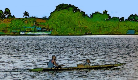 Canoe watercolour