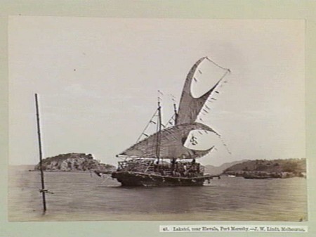 lakatoi by Lindt, J. W. near Elevala, Port Moresby - 1885