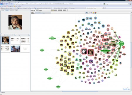 The Touchgraph application for Facebook
