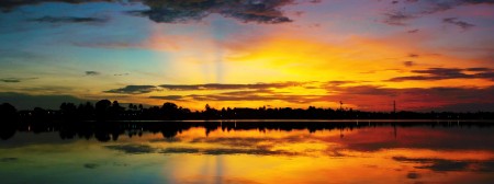 Sequential Sunrise at Madang - Some Rays Froming