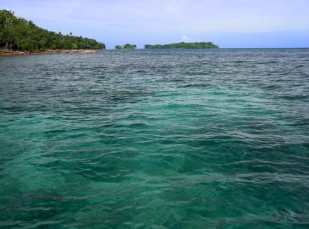 South end of Leper Island looking North to Pig Island