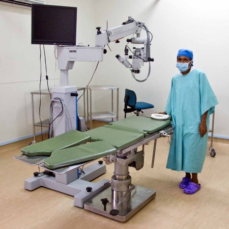New donated eye surgery equipment