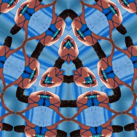 "Hands Across the Water" - Cartoon of Carol Dover through the Kaleidoscope