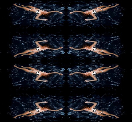 Jenn Miller floating throuh the Kaleidoscope
