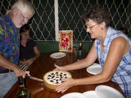 Me, Meri and her cheesecake - My 67th Birthday