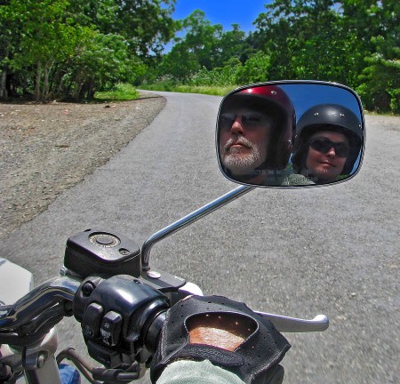 Jo's beautiful mirror shot on the way to the Balek Wildlife Reserve
