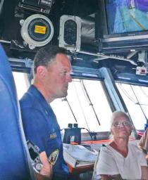 Captain Ed Rhoades with Eunice Messersmith